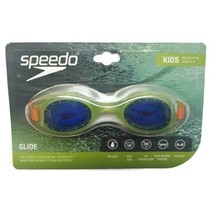 Speedo Glide Swimming Goggles Flex Fit Anti Fog Pool Lime Green Kids New - $7.13