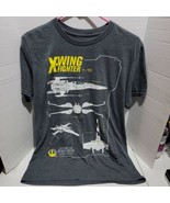 Star Wars T-70 X-Wing Fighter Diagram Charcoal Heather Men&#39;s T-Shirt - $111.38 MXN