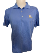 Peter Millar 100% Cotton Men&#39;s Golf Shirt Blue NBS Sports Medium - $25.97 CAD