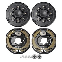 VEVOR Trailer Hub Drum Kits 8 on 6.5" B.C. with 12" x 2" Electric Brakes, Self-A - $5,449.61 MXN