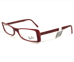 Ray-Ban Petite Eyeglasses Frames RB5028 2073 Red Clear Horn Rectangle 49-16-135 - £59.61 GBP