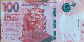 Hong Kong 1 January 2022 100 Dollars  - $20.95