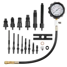 VEVOR Diesel Engine Compression Tester, 18 pcs Cylinder Pressure Test Tool Kit,  - $90.99