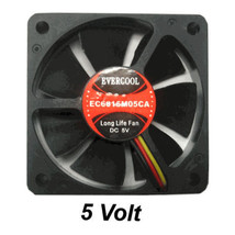 60Mm X 60Mm X 15Mm Ec6015M05Ca 5V Fan , 3Pin - $22.63