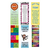 Set of 8 AA,NA, Al-Anon Recovery Bookmarks ( Assorted)  - £10.35 GBP