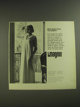 1974 I.Magnin Hooded Zip Caftan Ad - What news from the desert? - $18.49