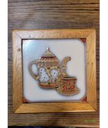 Vintage Southwestern Tile Trivet With Wood Frame - $86.00
