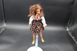 Barbie Doll  1990 Brown Hair Articulated Arms / Legs W Art Teacher Outfit(stain) - £11.67 GBP