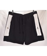 Nike Air Jordan Mens Jumpman Fleece Track Shorts Black White 2XL - £30.93 GBP