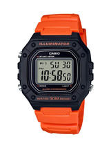 Casio Men&#39;s Digital Watch Red W218H-4B2 Water Resistant - $1,002.28 MXN