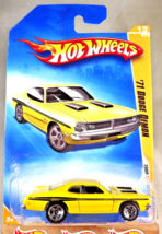 2009 Hot Wheels #13 New Models 13/42 &#39;71 DODGE DEMON Yellow Variant w/Chrome5Sp - £8.01 GBP
