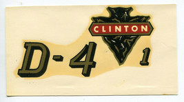 Clinton Engine Chainsaw D-4-1 Decal NOS - £5.47 GBP