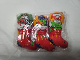 Vintage McDonald&#39;s Miniature 5&quot; Mini Stocking Set of 3 RARE Factory SEALED - £31.41 GBP