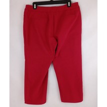 Investments Women&#39;s Red Casual Career Stretch Capri Pants Size 10 - £15.36 GBP