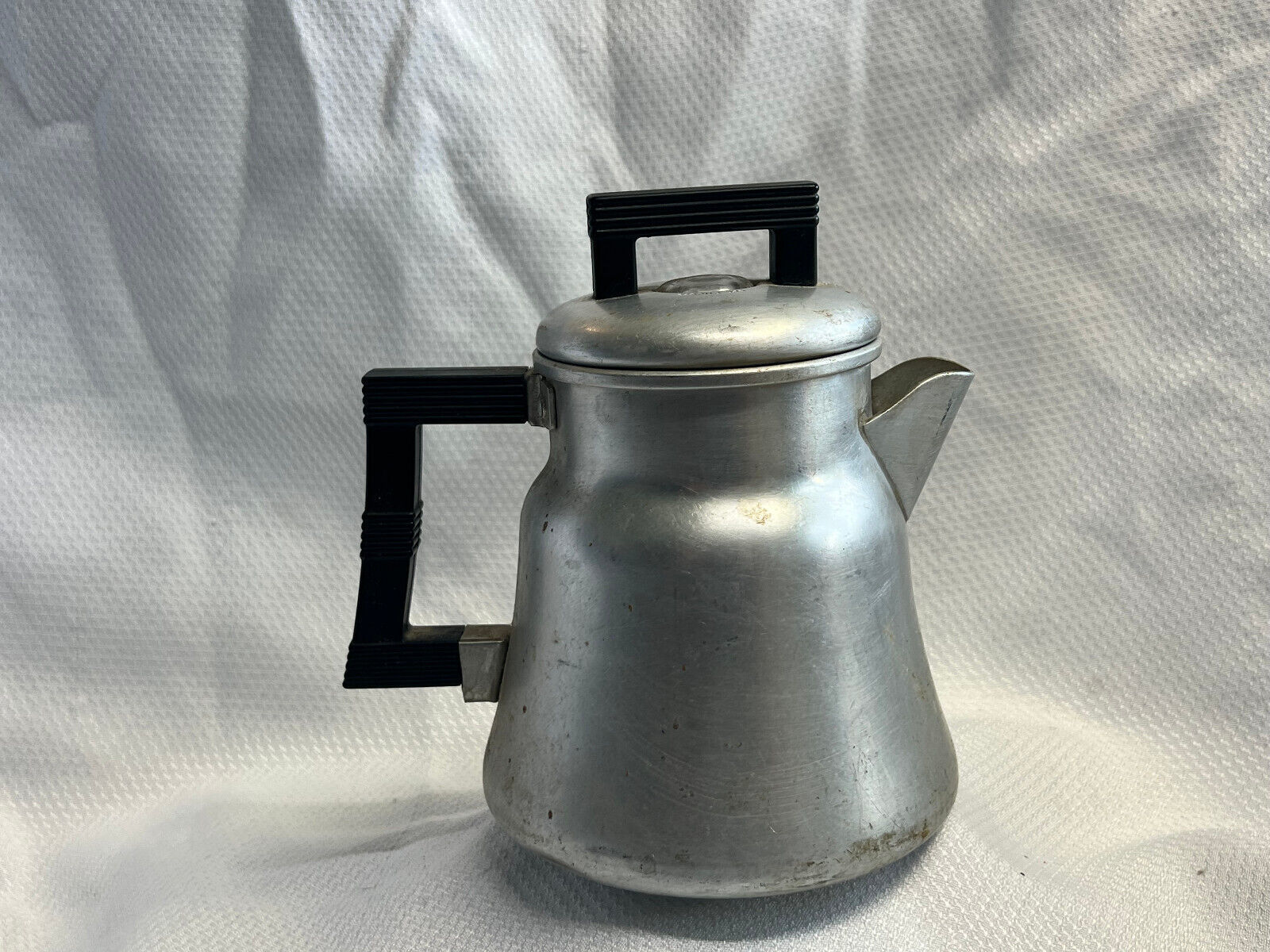 Vtg Wear- Ever Aluminum No 3004 4 Cup Coffee Percolator Made IN USA Sight Glass - $124.95