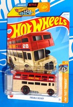 Hot Wheels 2024 HW Fast Transit Series #126 Trouble Decker Beige &amp; Red w/ ST8s - £3.08 GBP