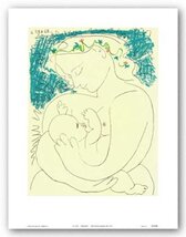 Bruce Teleky Motherhood - Lithograph by Pablo Picasso 20"x15" Art Print ... - $46.52