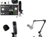 Podcast Equipment Bundle With Condenser Mic X 2 Headset And Microphone A... - $258.99