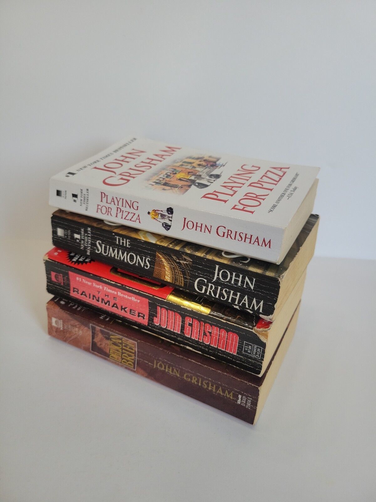 Primary image for John Grisham Book Lot - The Summons, Playing For Pizza, The Pelican Brief,...