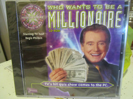 WHO WANTS TO BE MILLIONAIRE Trivia Game CD ROM WINDOWS New Sealed JELLYV... - $7.94