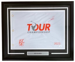 Jon Rahm Signed Framed 2023 PGA Tour Championship Golf Flag JSA - £309.18 GBP