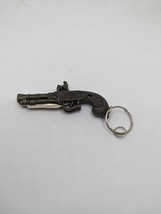 Gun With Foldable Knife Keychain - £4.82 GBP