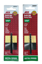 Ace 2000024  5/64&quot; Heavy Duty Drill Bit For Metal /Wood Pack of 2 - £8.67 GBP