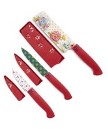 Pioneer Woman ~ 6 Piece Cutlery ~ Stainless Steel ~ BLOOMING BOUQUET Kni... - $51.15 CAD