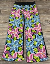 Nilla Shields Pants Floral Print Cotton Psychedelic Hippie Boho 70&#39;s Vib... - £24.55 GBP