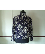 EP Pro brand  blue jacket with tan leaf pattern size  womens small golf ... - €17,07 EUR