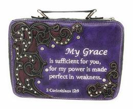 Western Style Embroidery Scripture Women Rhinestone Bible Cover Book Cas... - $31.67