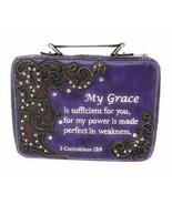 Western Style Embroidery Scripture Women Rhinestone Bible Cover Book Cas... - £24.91 GBP