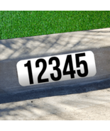 Curb Address Sign with 4 Inch Numbers - Reflective!  (Fits On Curb Perfe... - $39.99