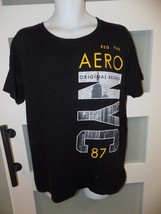 Aeropostale NYC 87 Black SS T-shirt Size L Men&#39;s - £14.58 GBP