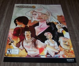 Uncharted 3 Drakes&#39;s Deception Video Game Promo Poster 17&quot; X 24&quot; - £15.53 GBP