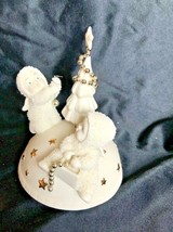 Department 56 Snowbabies Revolving Music Box Trimming The Tree “O”Tannenbaum” - £19.97 GBP