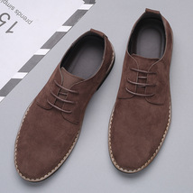 Big Size 38-50 Spring Autumn Casual Shoes Men Flock Leather Men&#39;s Shoes Comforta - £42.11 GBP