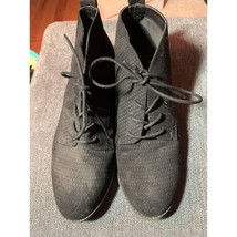 Womens Indigo’s rd black faux suede boots shoe size 7.5 - £9.34 GBP