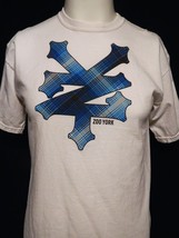 Zoo York Blue Plaid Logo White Graphic Print 100% Cotton Youth T Shirt XL (20)  - £11.79 GBP