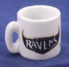 NFL Miniature Coffee Mug Baltimore Ravens Fan Collectible Ornament Vintage - £4.57 GBP