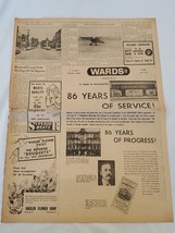 VINTAGE 1958 Montgomery Ward Store 86th Anniversary Newspaper Advertisement - £14.80 GBP