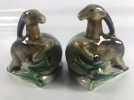 L. Batlin &amp; Son Leaping Gazelle Salt and Pepper Shakers Vintage 1940s 1950s - £8.79 GBP