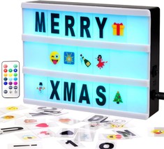Gemaxvoled Cinema Light Box- A4 Size Color Changing Cinematic, Birthday Parties - £29.50 GBP