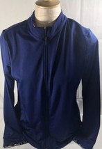 Passports Womens Athletic Active Wear Navy Blue Zip Jacket Sz Small S - £17.26 GBP