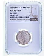 1919C Canada Newfoundland 25 Centimes NGC UNC Détails Km #17 - €378,92 EUR