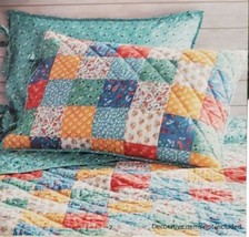 The Pioneer Woman Quilt Shams Set Standard Size “Floral Patch” (20”x26”) NWT - £20.82 GBP