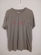 Hurley T Shirt Size L Mens Green Short Sleeve Logo - $222.30 MXN