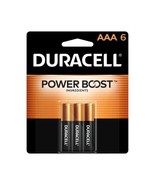 Duracell Coppertop AAA Batteries with Power Boost Ingredients, 6 Count Pack - £10.40 GBP