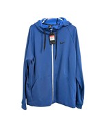 NEW Nike Men&#39;s Veneer Therma Fit Full Zip Training Jacket Hoodie - Blue ... - $59.40