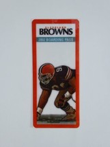 Cleveland Browns Airline Boarding Pass NFL 2002 - $14.84